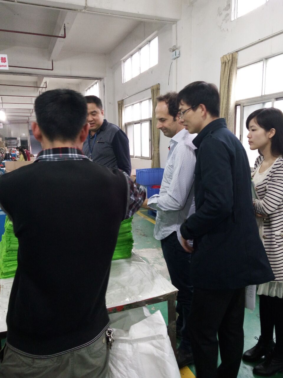 意大利客戶參觀